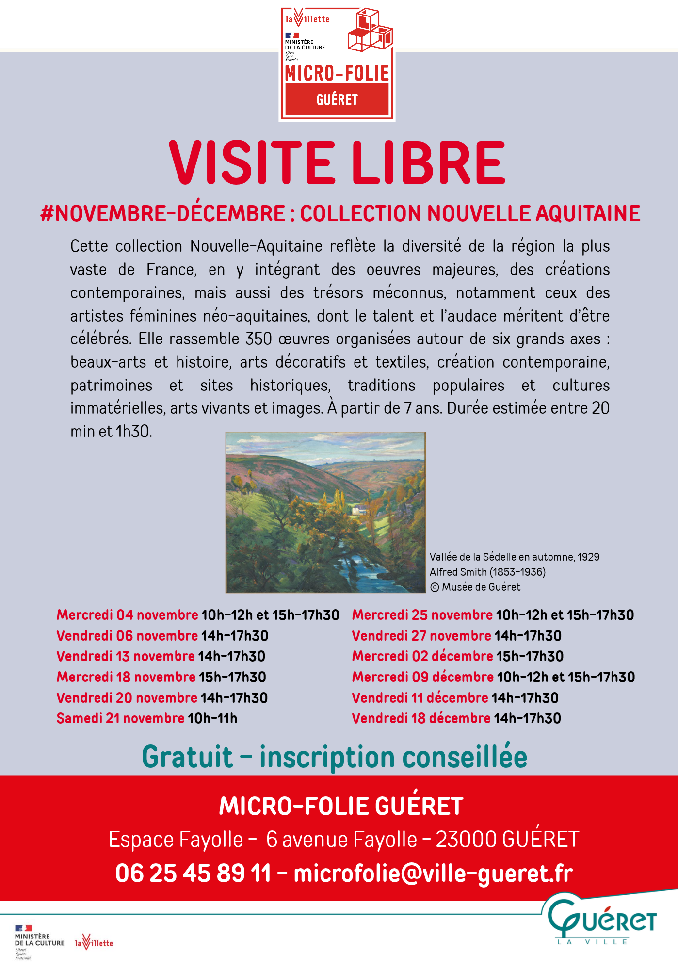 Visite libre collection Nouvelle Aquitaine