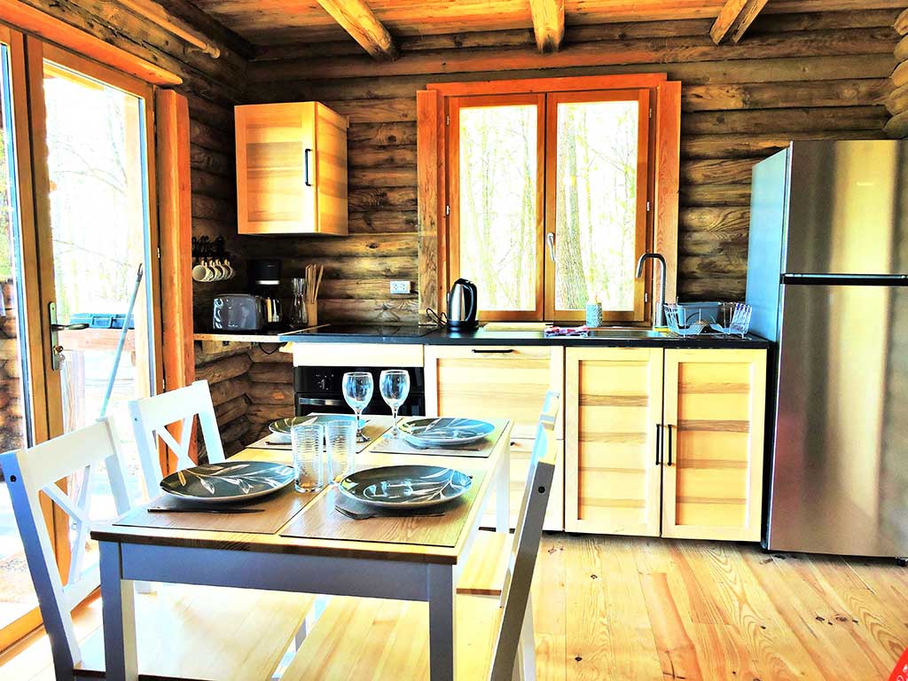 Authentique chalet en rondins vue 2