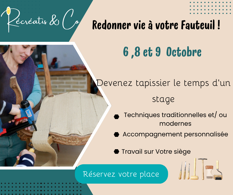 Stage « Osez relooker votre fauteuil de famille»