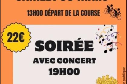 Course cycliste et concert