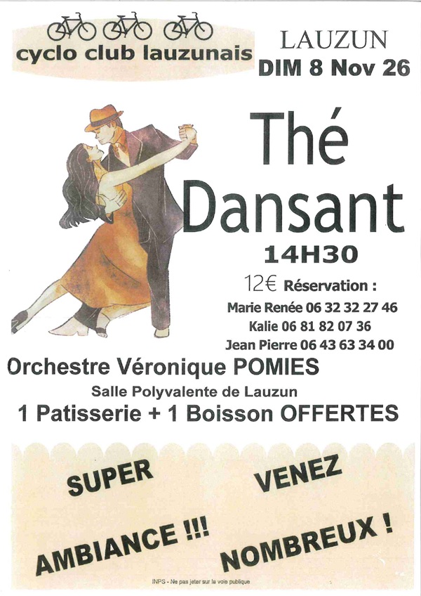 Thé dansant du Cyclo Club Lauzunais