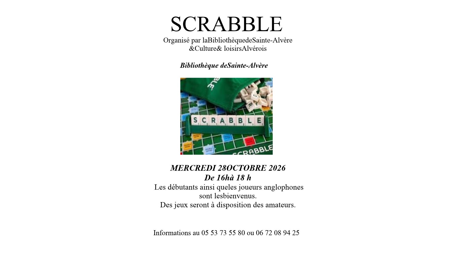 Scrabble — Val de Louyre et Caudeau