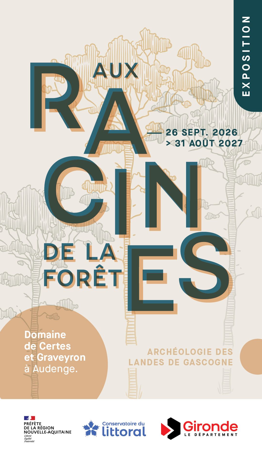 Exposition au Domaine de Certes et Graveyron : aux racines de la forêt