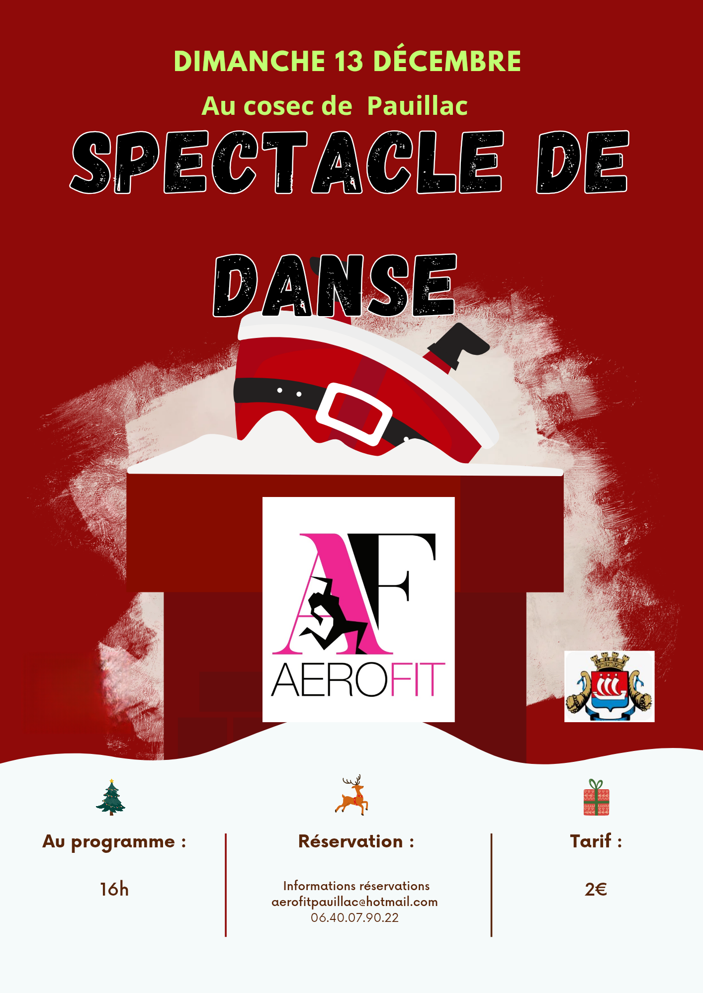 Spectacle de danse Noël d'Aérofit