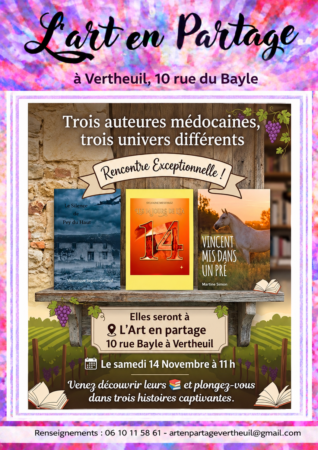 Rencontre littéraire à l'Art en Partage
