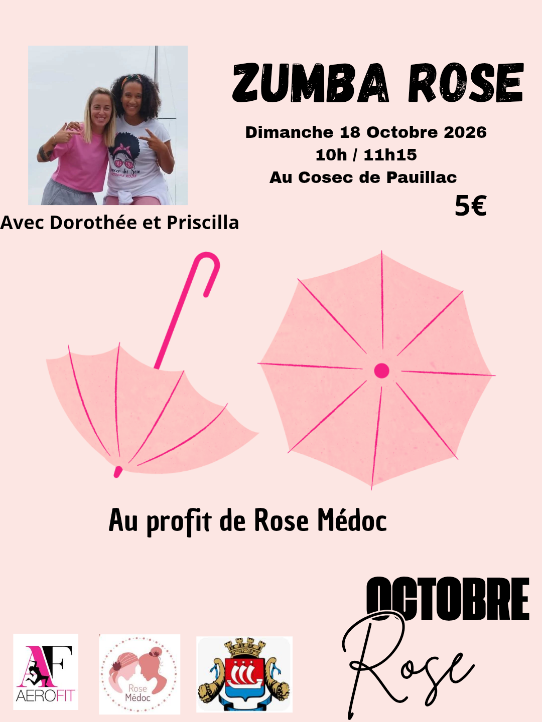 Octobre Rose 2026 :  Zumba Rose