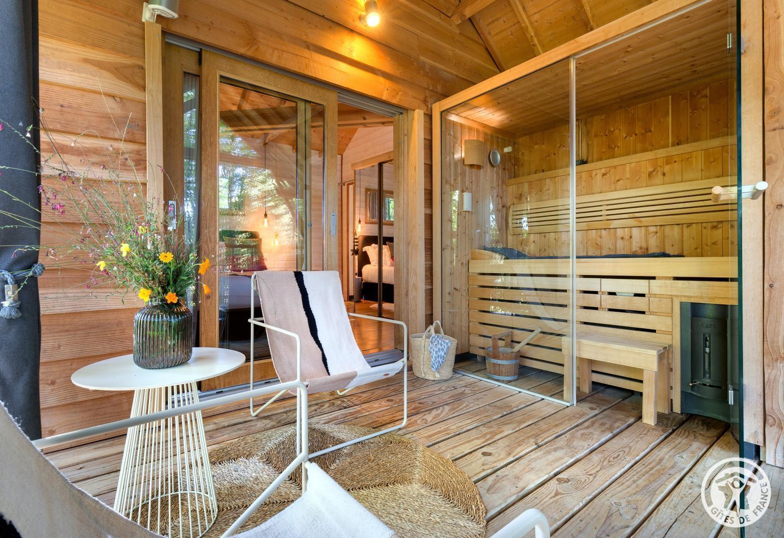 Cyprès si haut cabane et Spa