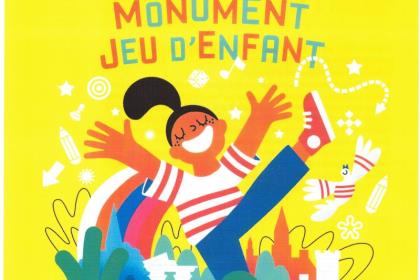 Monument jeu d'enfant: temps suspendu avec Hercule