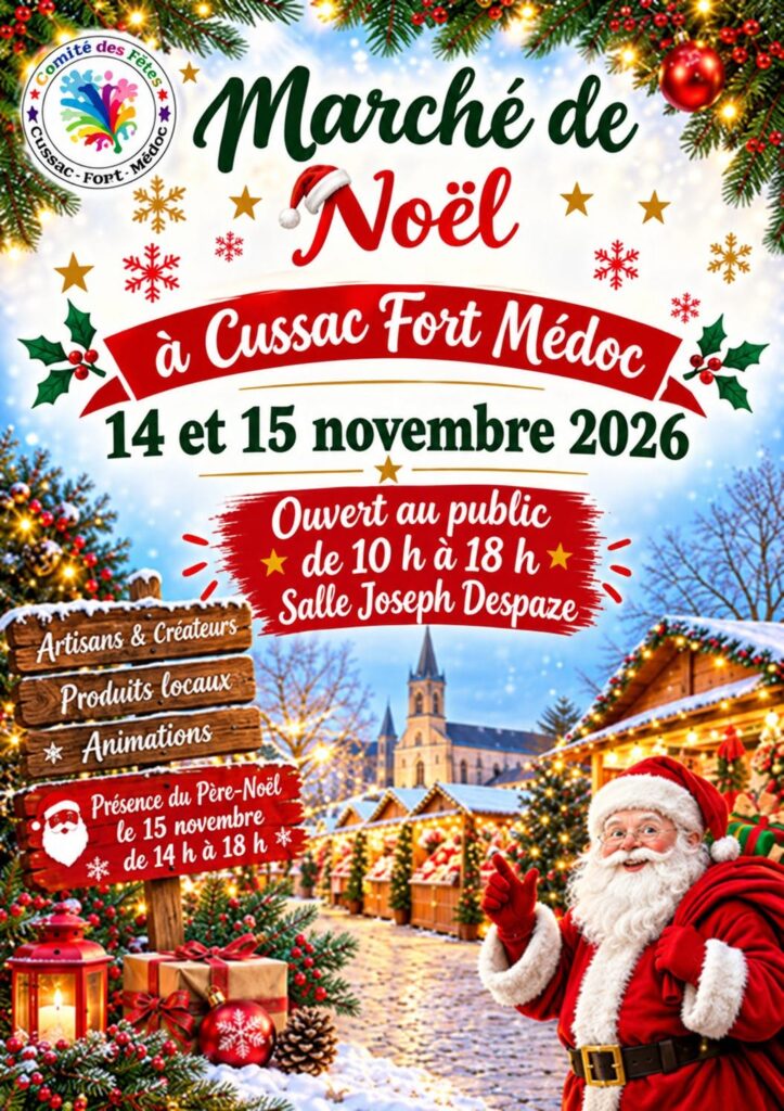 Photo de couverture - Marché de Noël à Cussac-Fort-Médoc