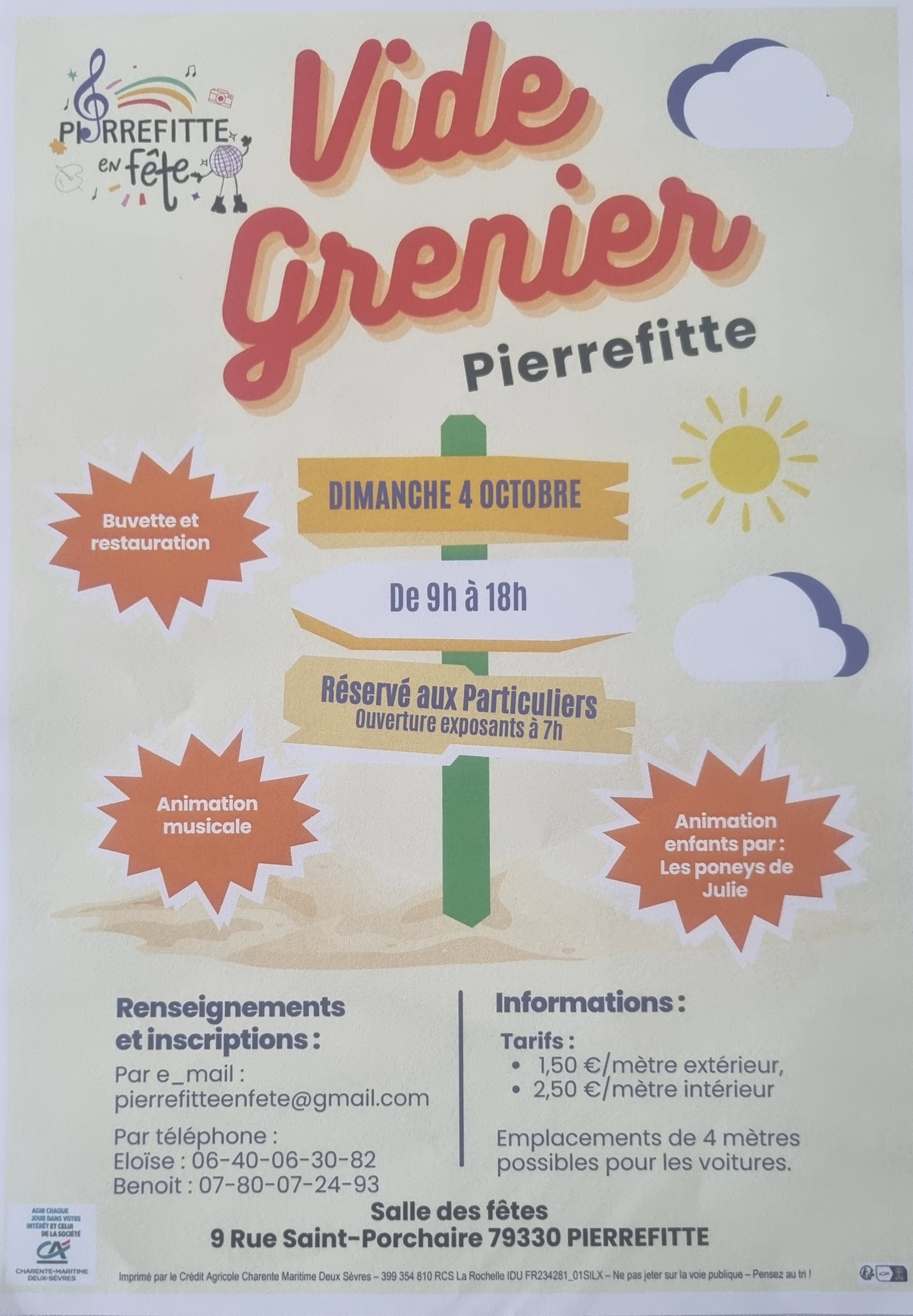 Vide grenier à Pierrefitte
