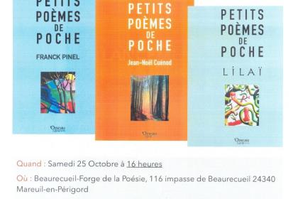 Lancement de la Collection Petits Poèmes de poche