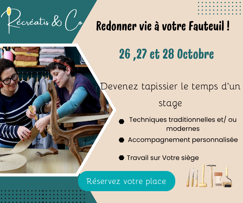 Devenez tapissier le temps d’un stage