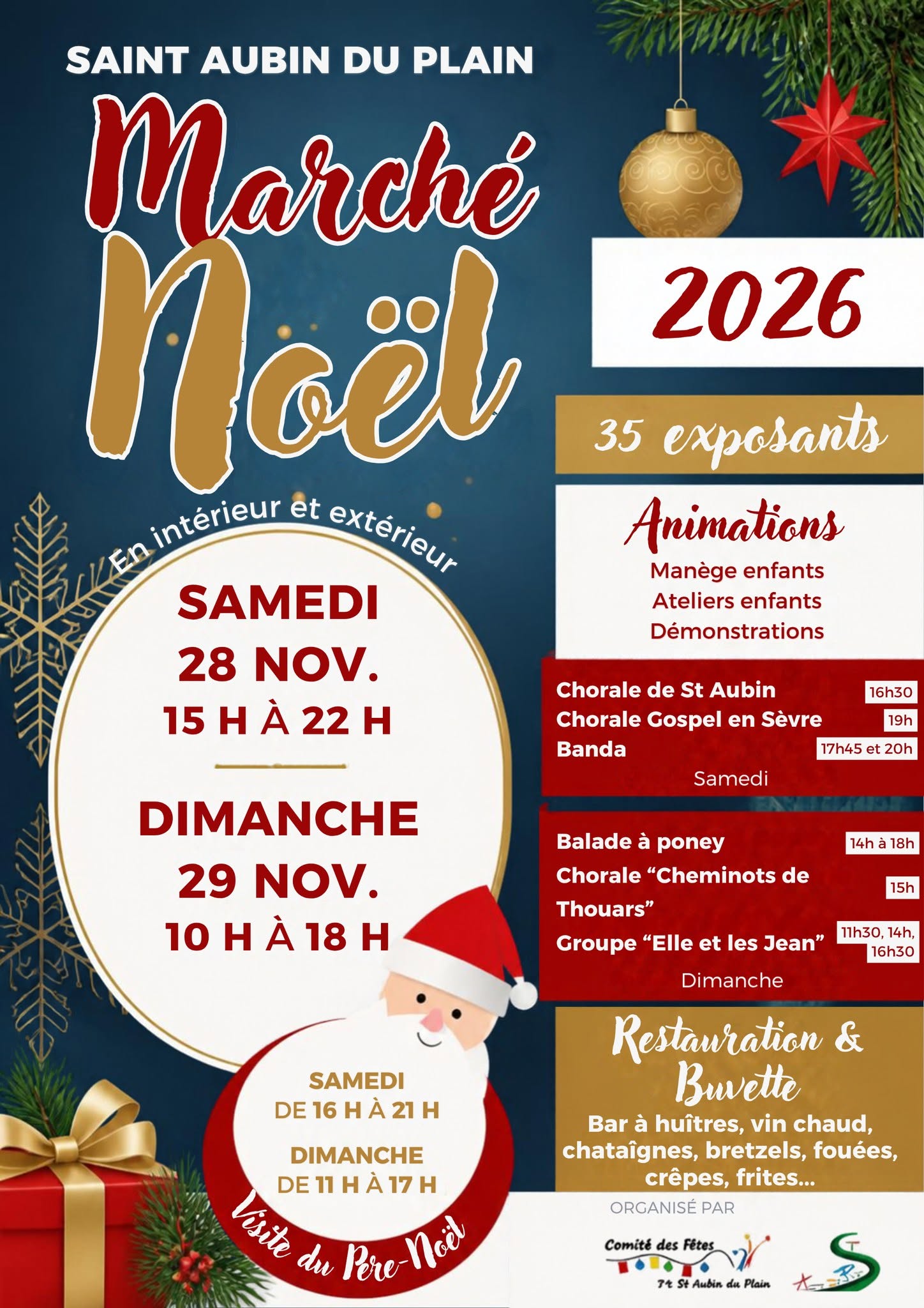Photo de couverture - Marché de Noël - Saint Aubin du Plain