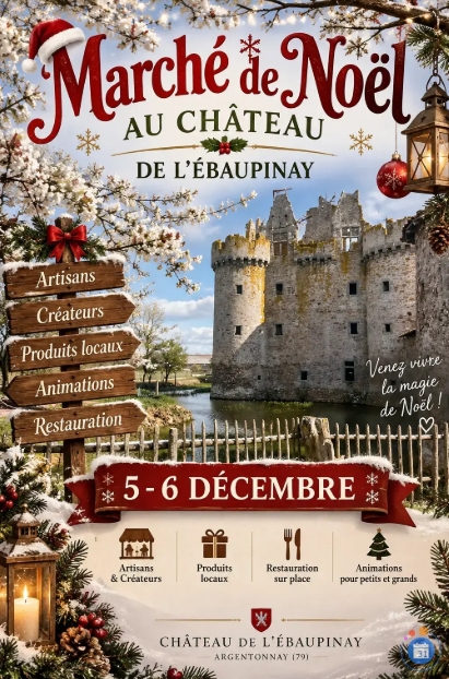 Photo de couverture - Marché de Noël au Château de l'Ebaupinay