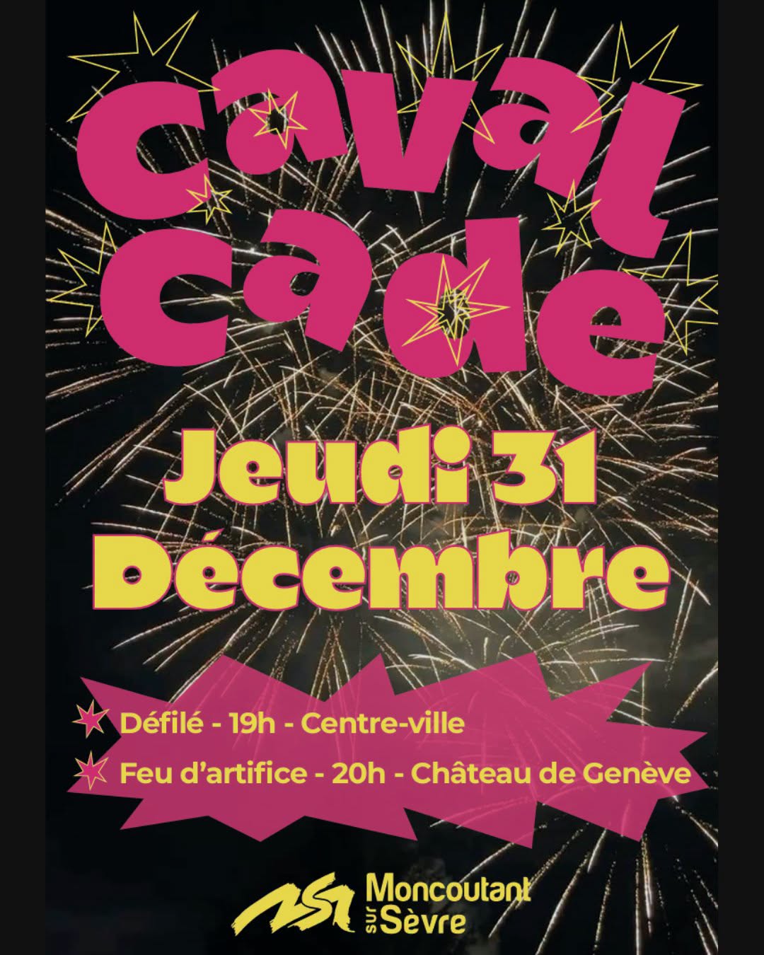 Cavalcade de la Saint Sylvestre et feu d'artifice