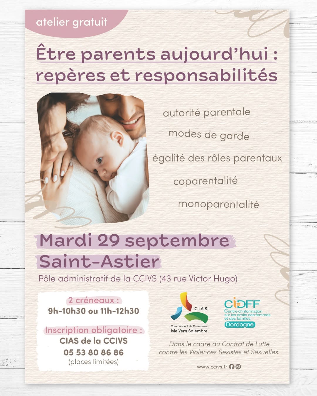 Atelier “Être parents aujourd’hui”