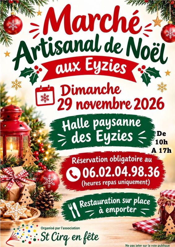 Marché artisanal de Noël aux Eyzies