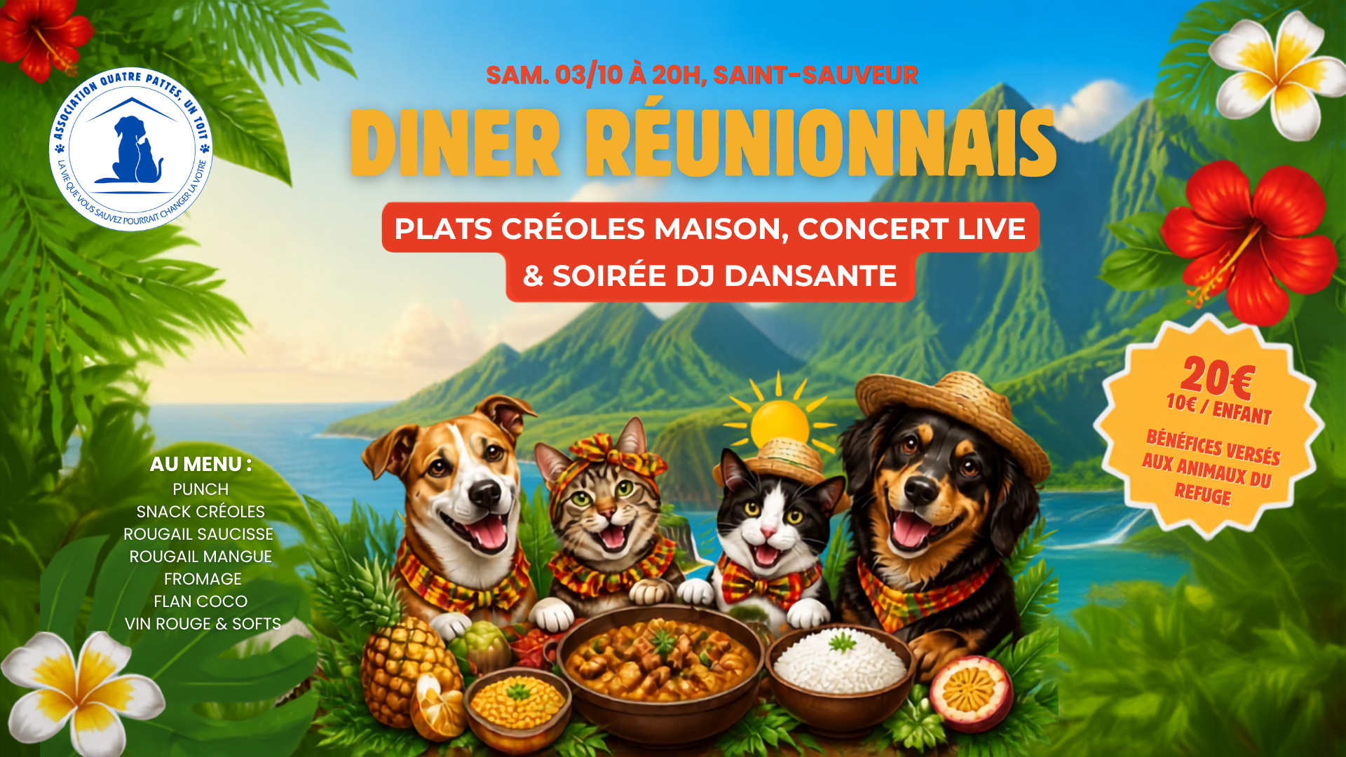 Repas dansant Réunionnais