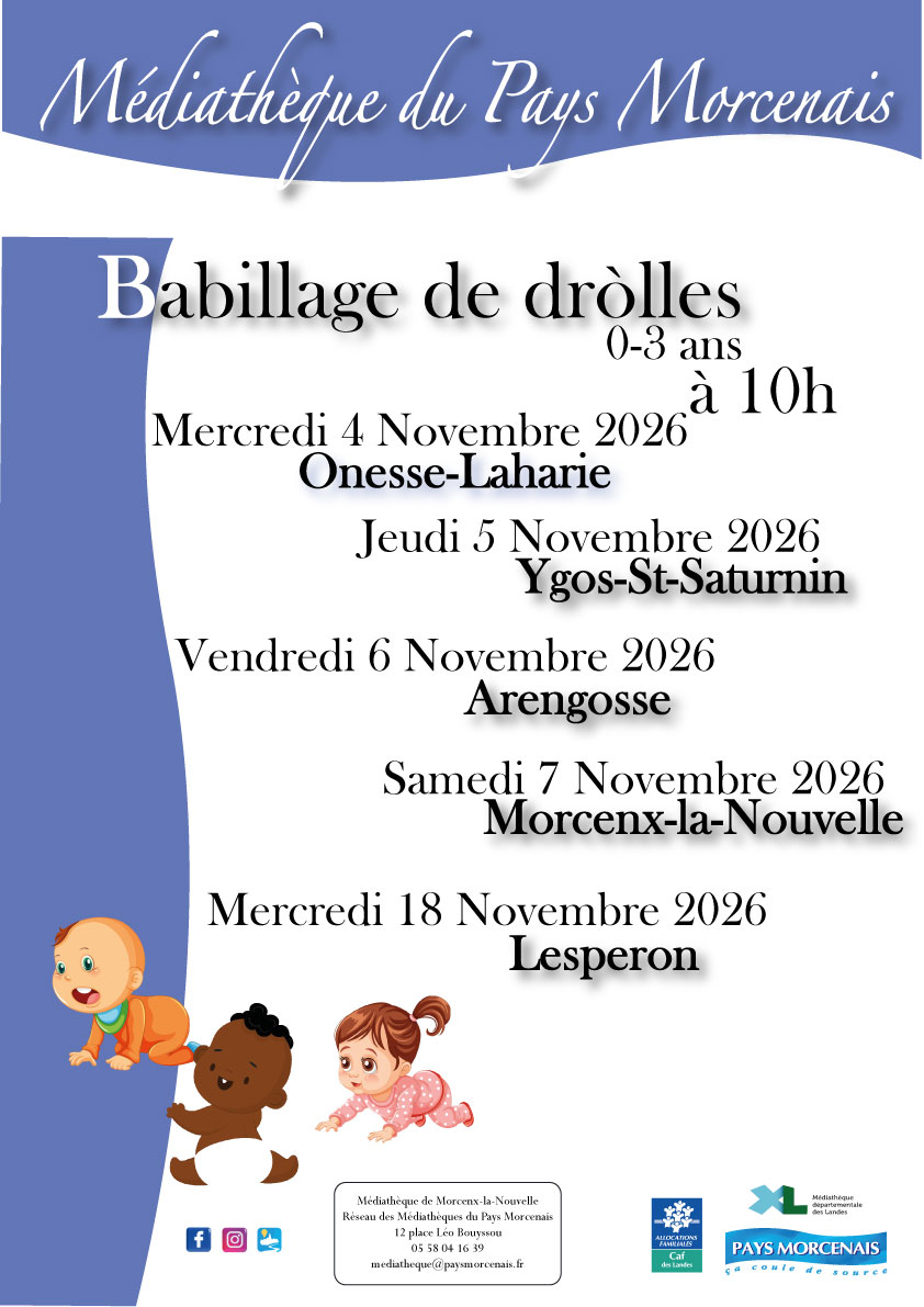 Babillage de dròlles- Morcenx-La-Nouvelle