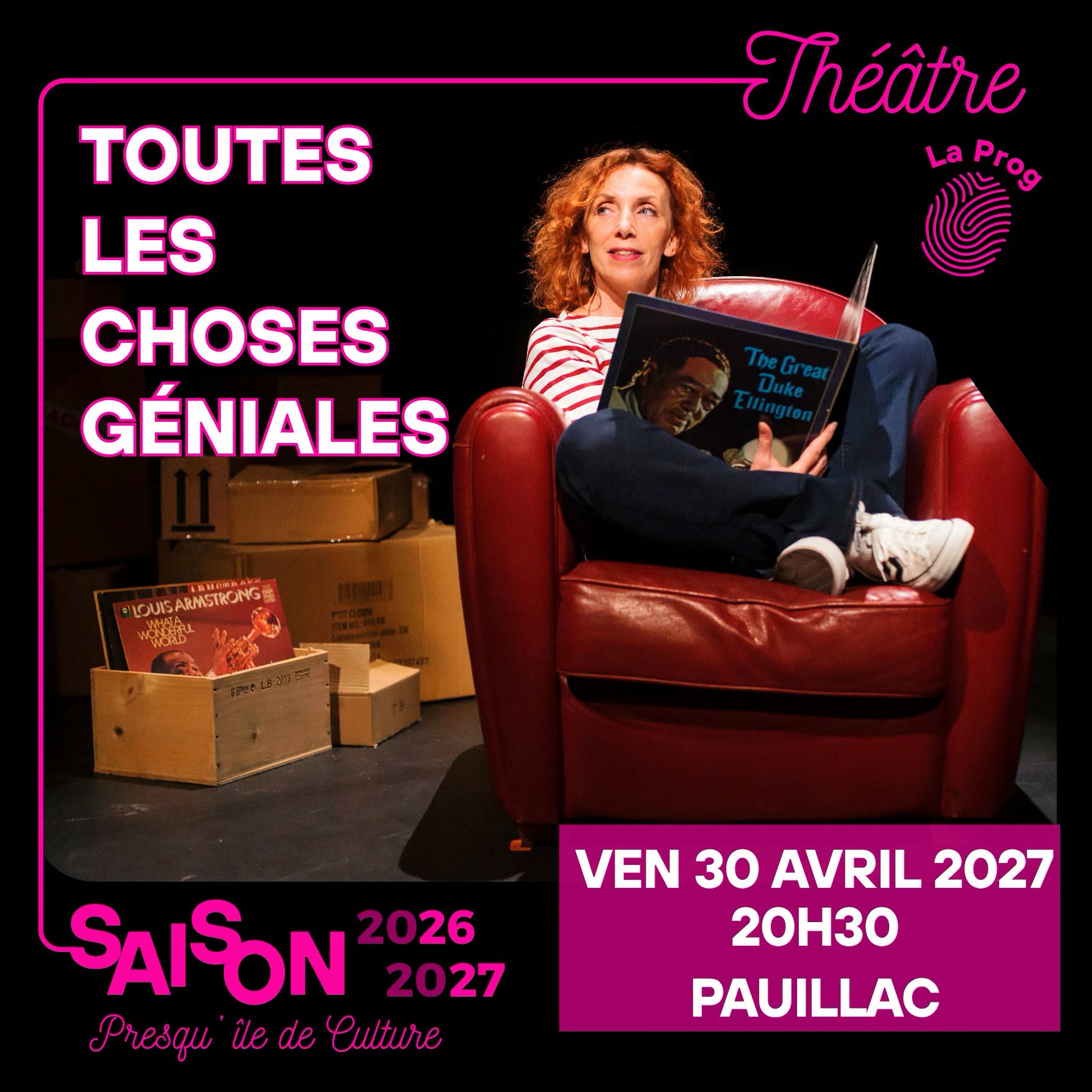 Théâtre : "Toutes les choses géniales" Compagnie Caravane