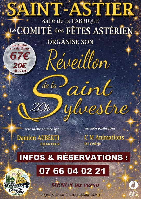 Réveillon de la Saint-Sylvestre — Saint-Astier