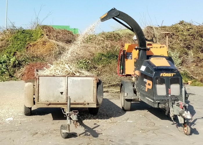 Broyage de végétaux à la déchèterie de Doussay (sur inscription)