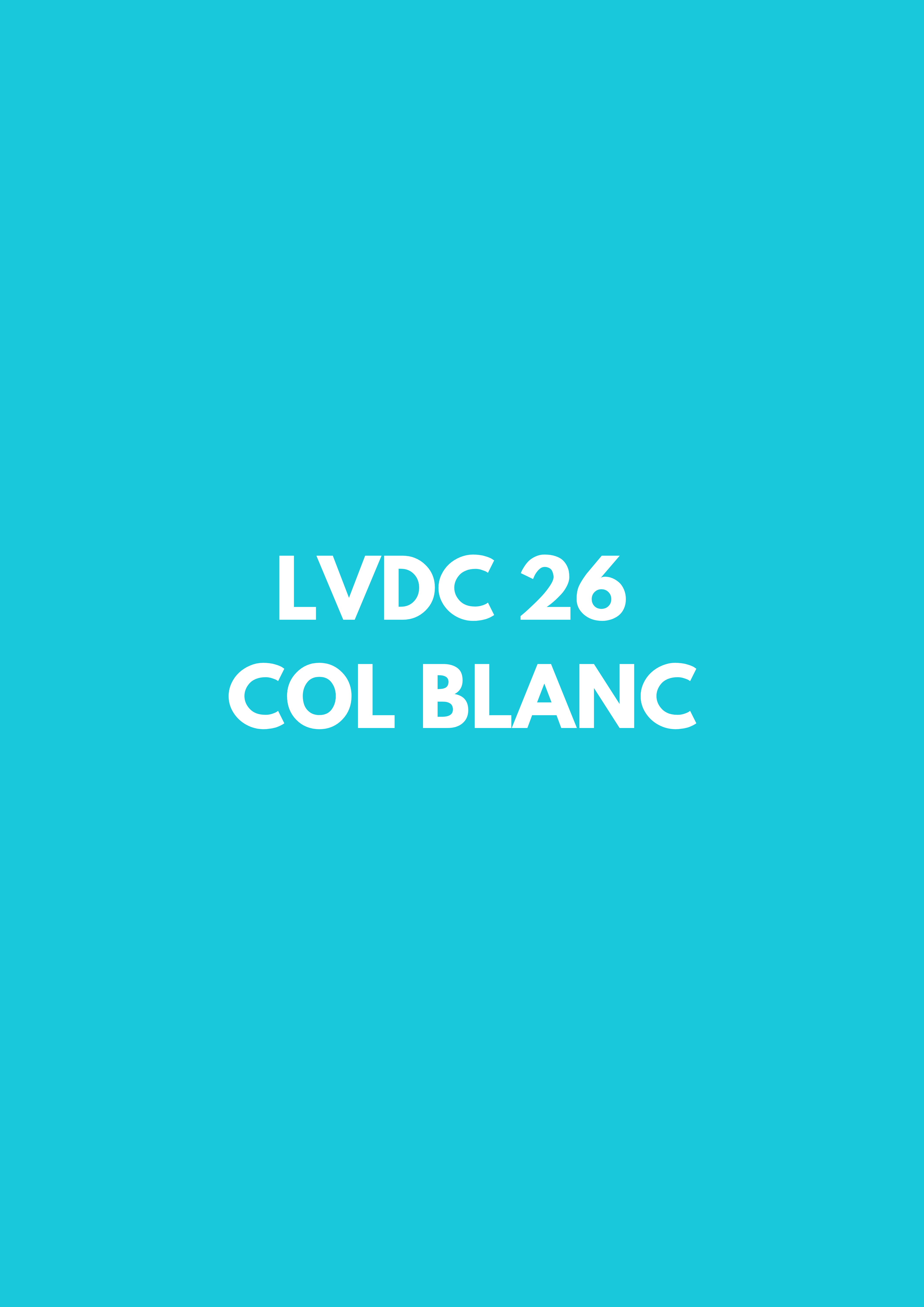 LVDC 26 Col Blanc