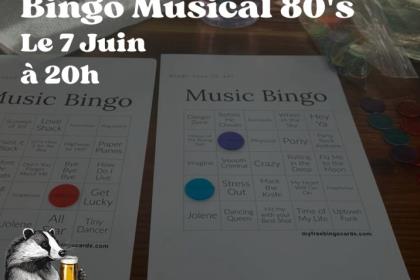 Bingo Musical 80's