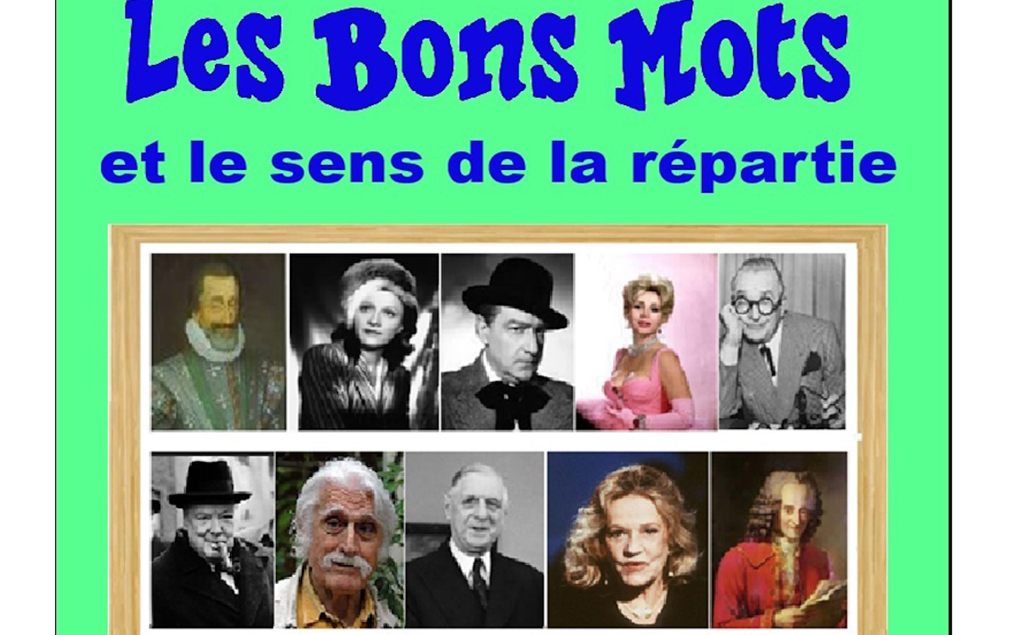 Conférence de l’UTL : Les Bons Mots et le sens de  la répartie