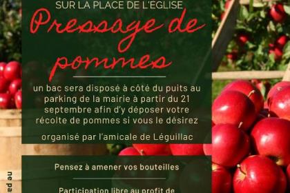Pressage de pommes