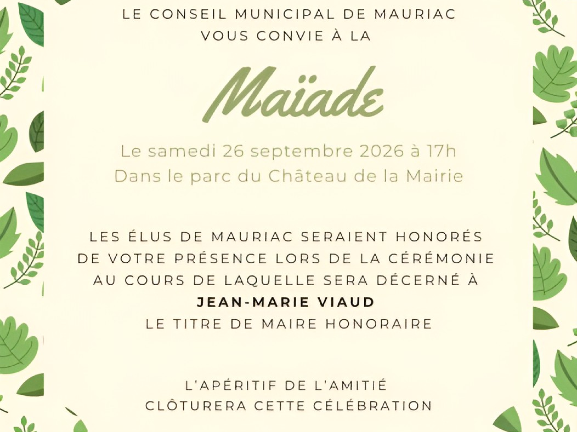Maïade à Mauriac