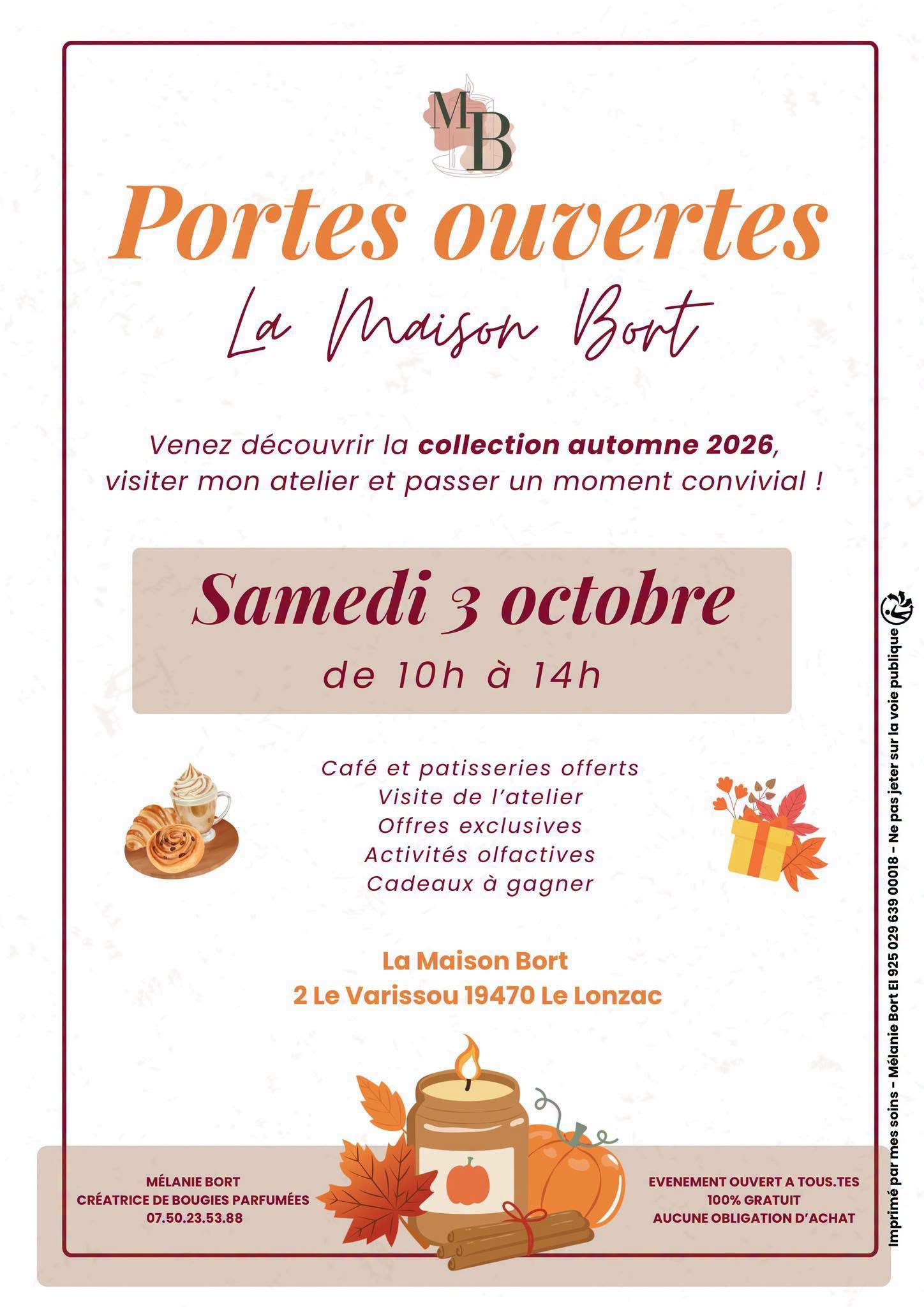 Portes ouvertes - Maison Bort, créatrice de bougies parfumées