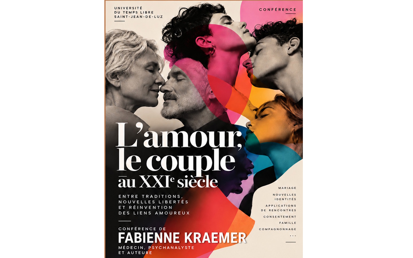 Conférence de l’UTL : L’amour, le couple au 21è siècle