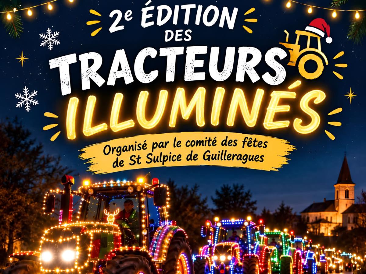 Affiche ou photo : 2ème édition des tracteurs illuminés