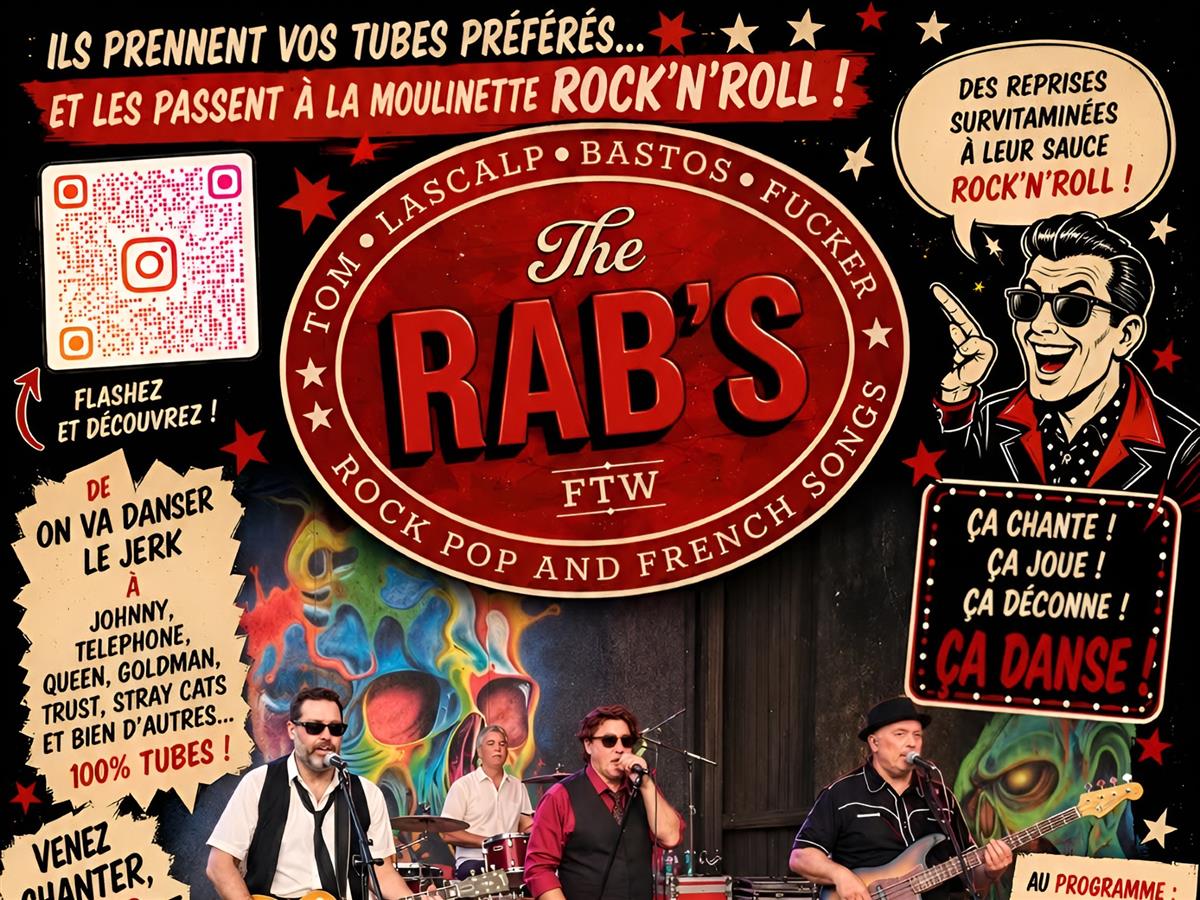 Affiche ou photo : The Rab’s : concert de rock’n’roll