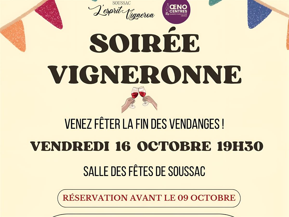 Affiche ou photo : Soirée vigneronne de Soussac