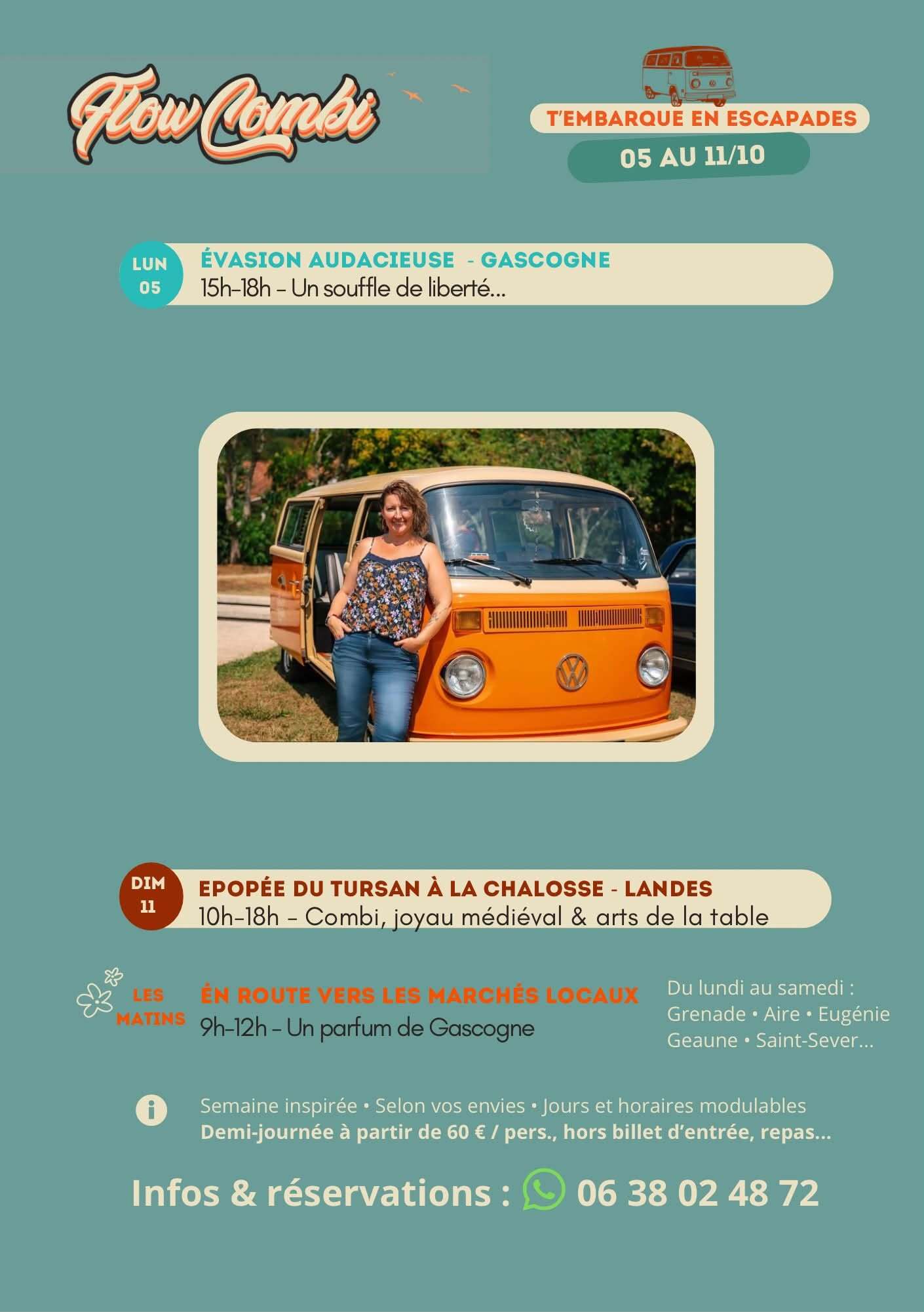 Excursions avec Flow Combi