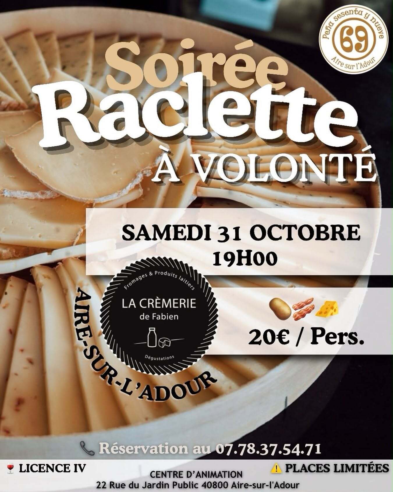 Soirée raclette à volonté