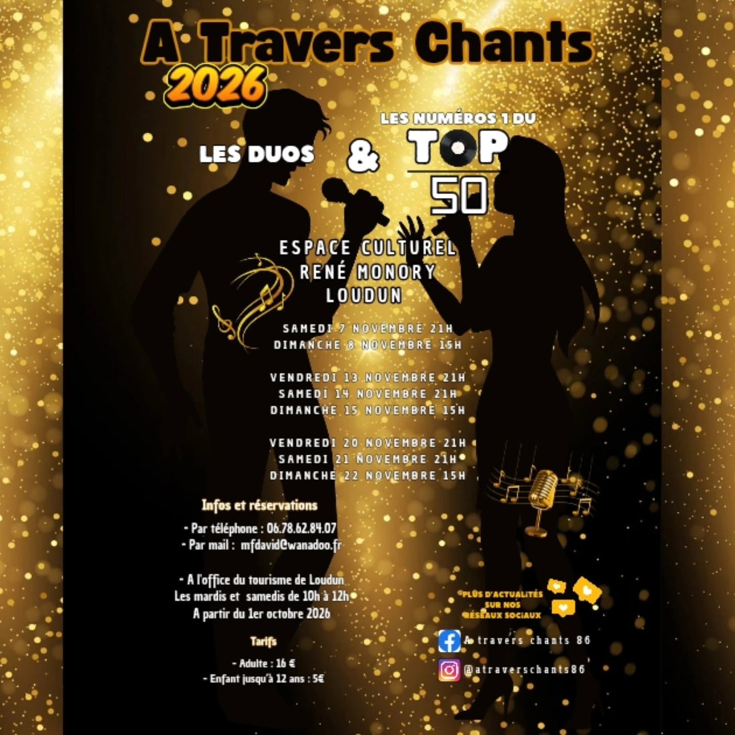 Spectacles de la Chorale A Travers Chants