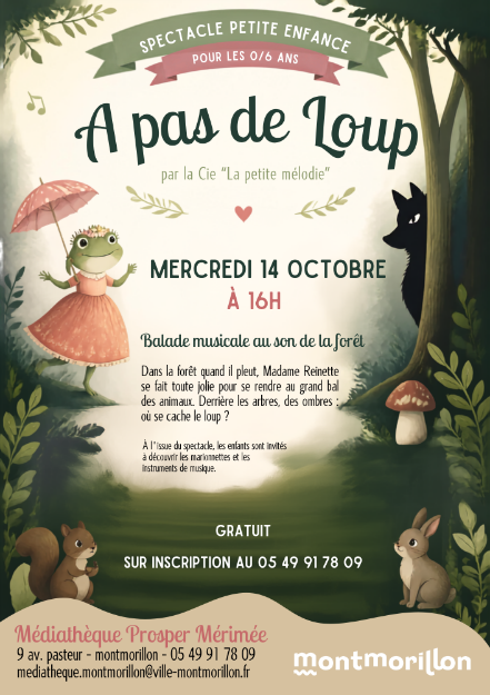Spectacle petite enfance A pas de Loup