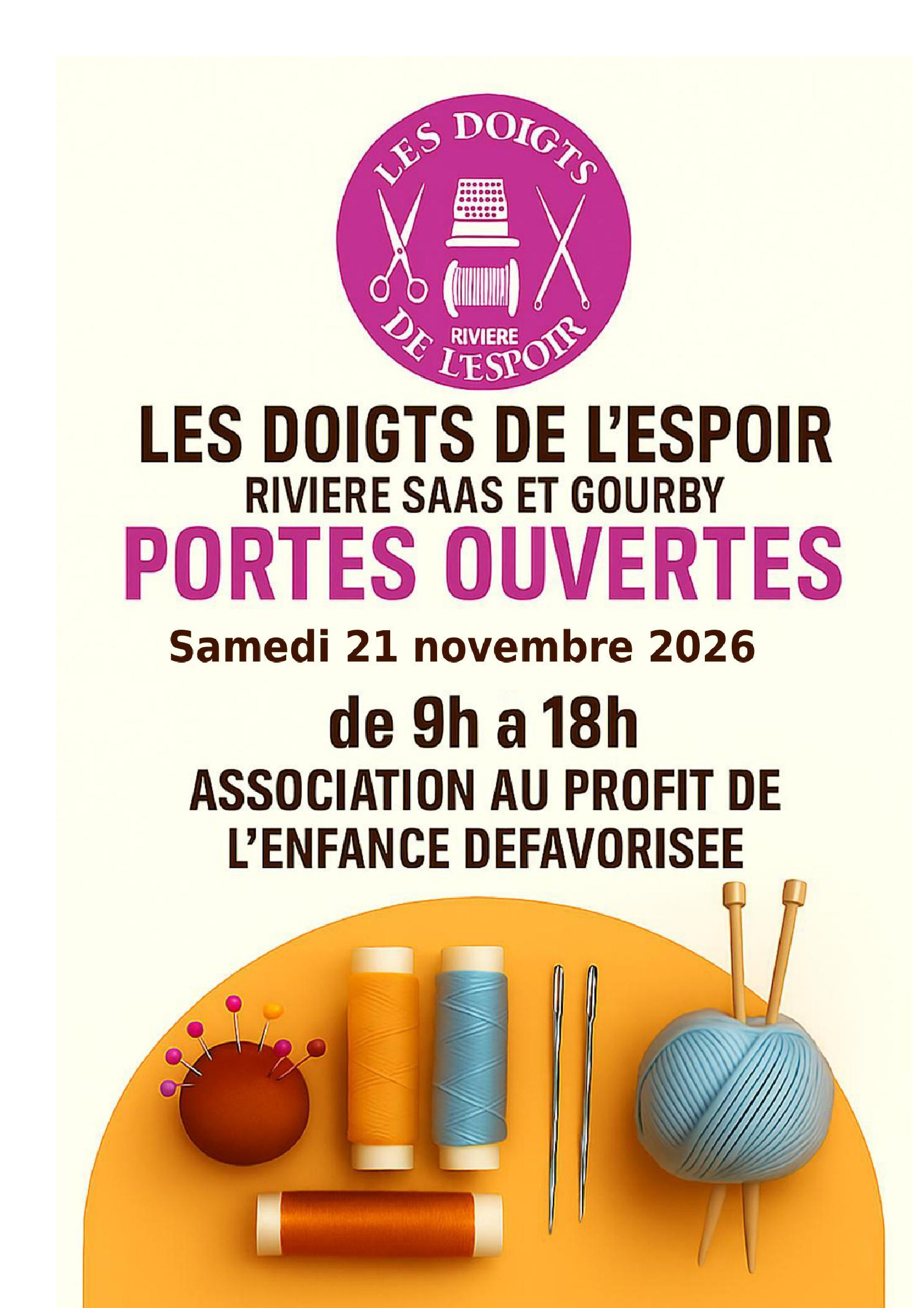 Vente des Doigts de l'espoir
