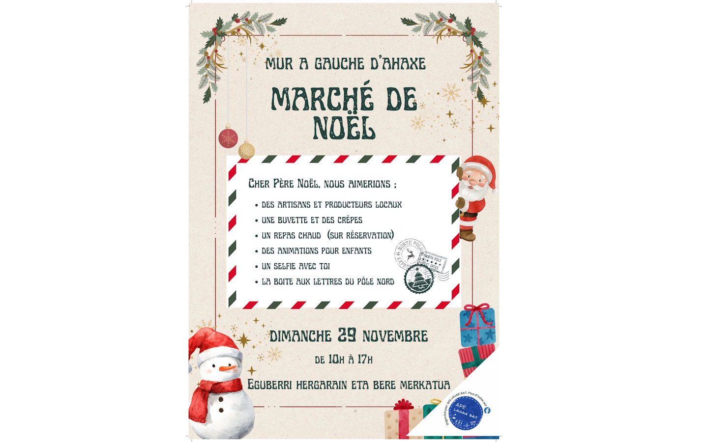 Affiche de Marché de Noël