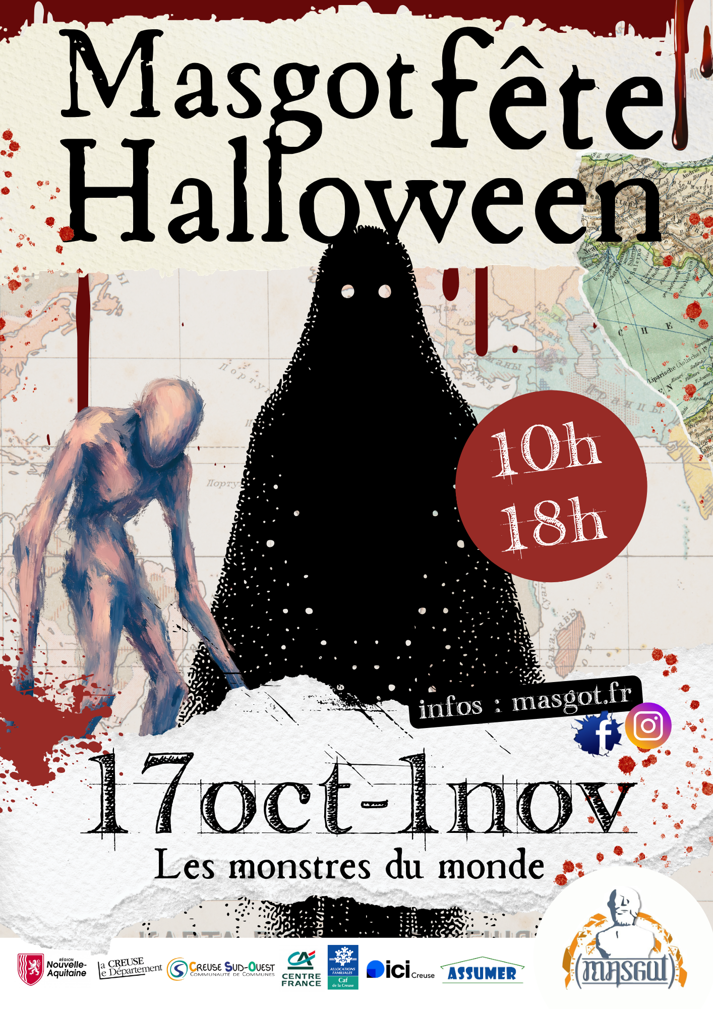Masgot fête Halloween