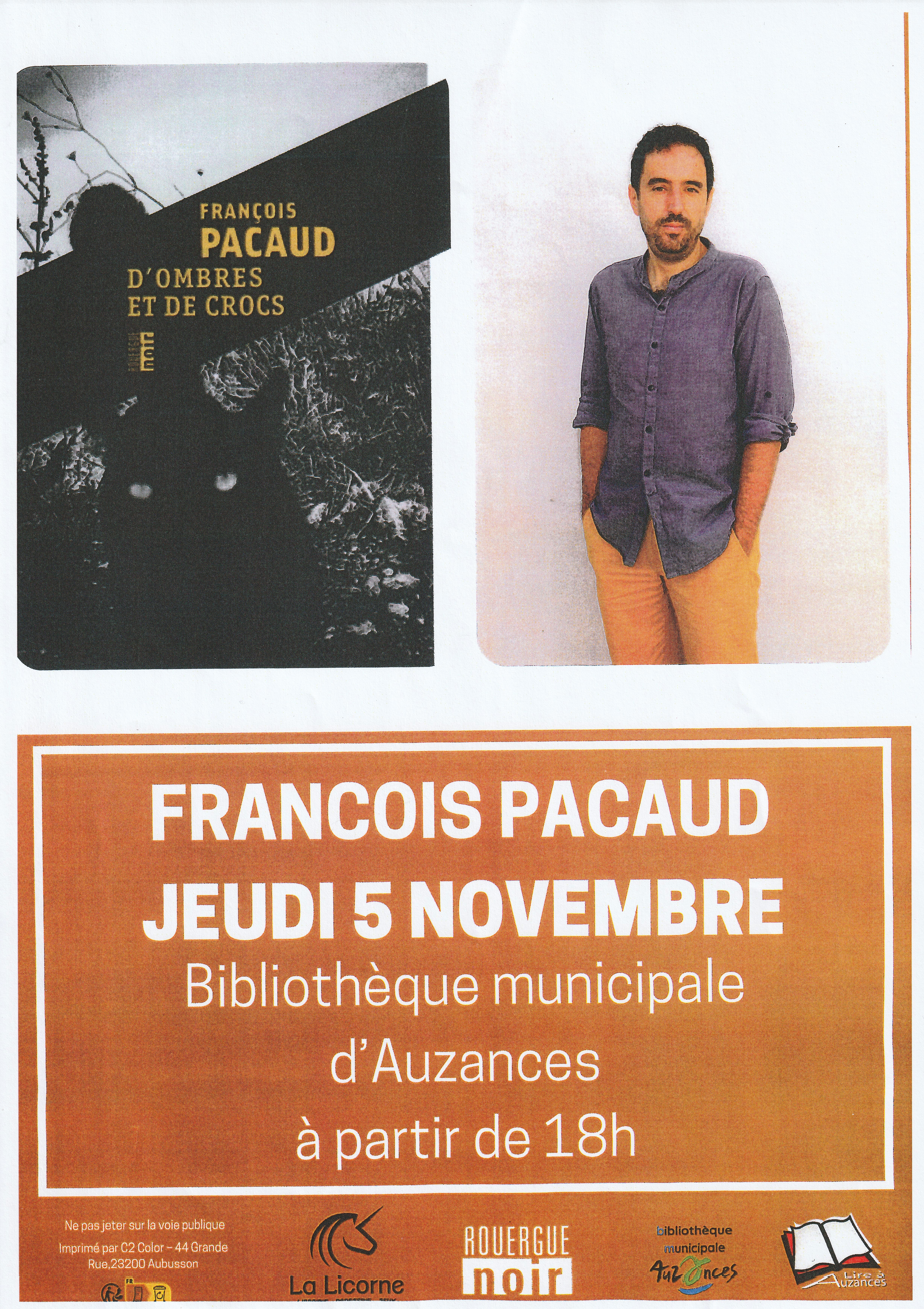 Rencontre avec l'auteur François PACAUD