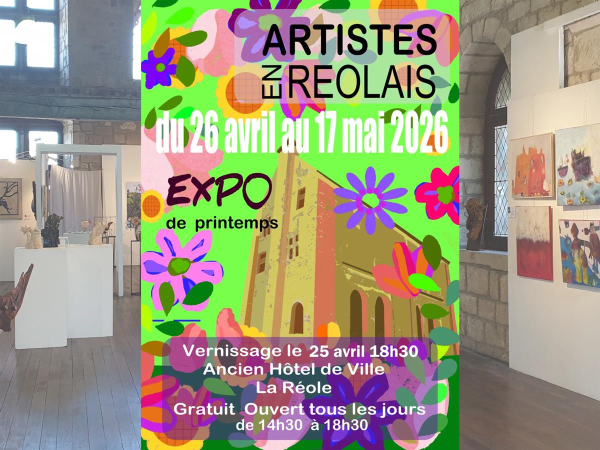 Affiche ou photo : Exposition de peinture d'Artistes en Réolais