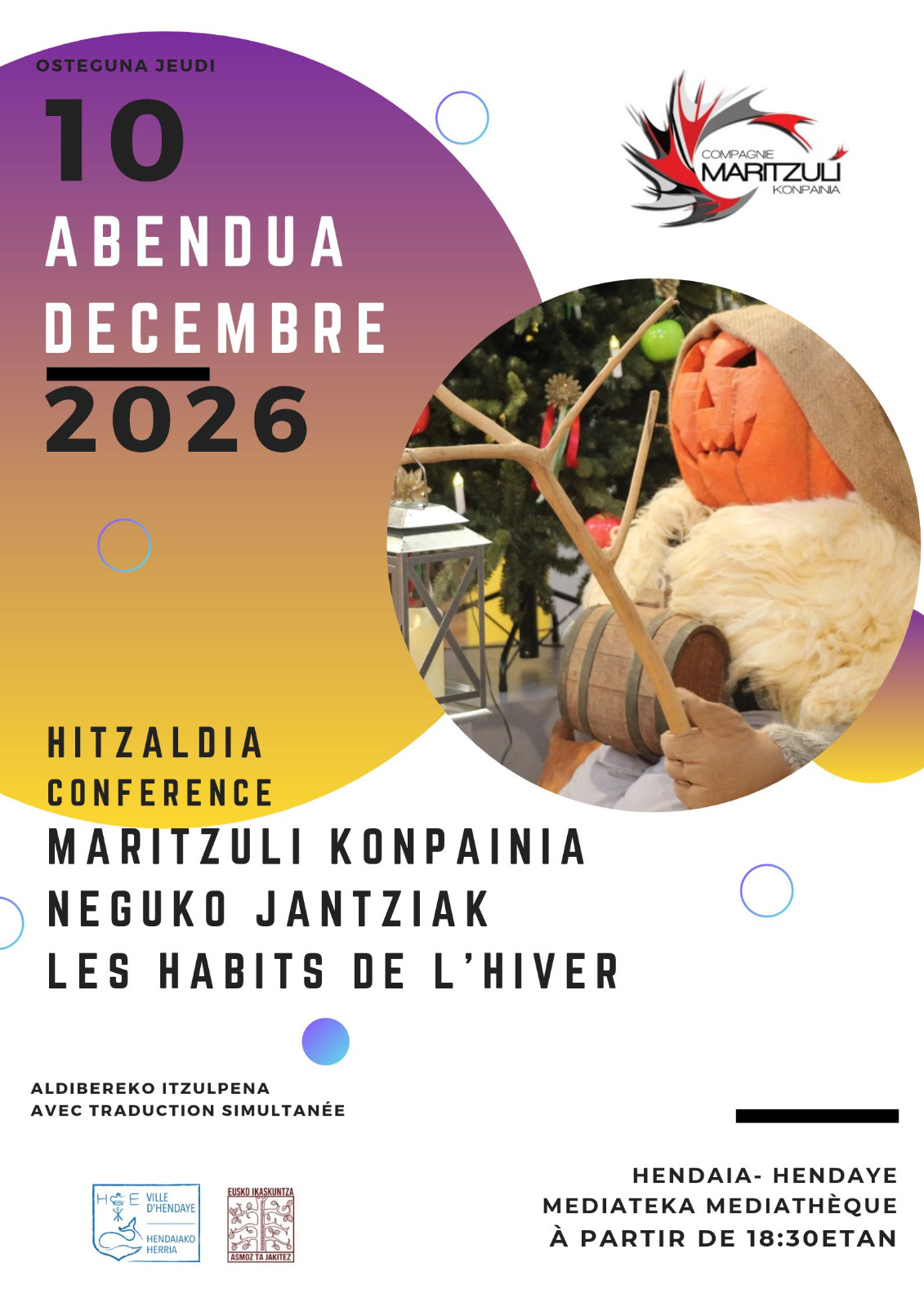 Conférence en euskara - "Les habits d’hiver"