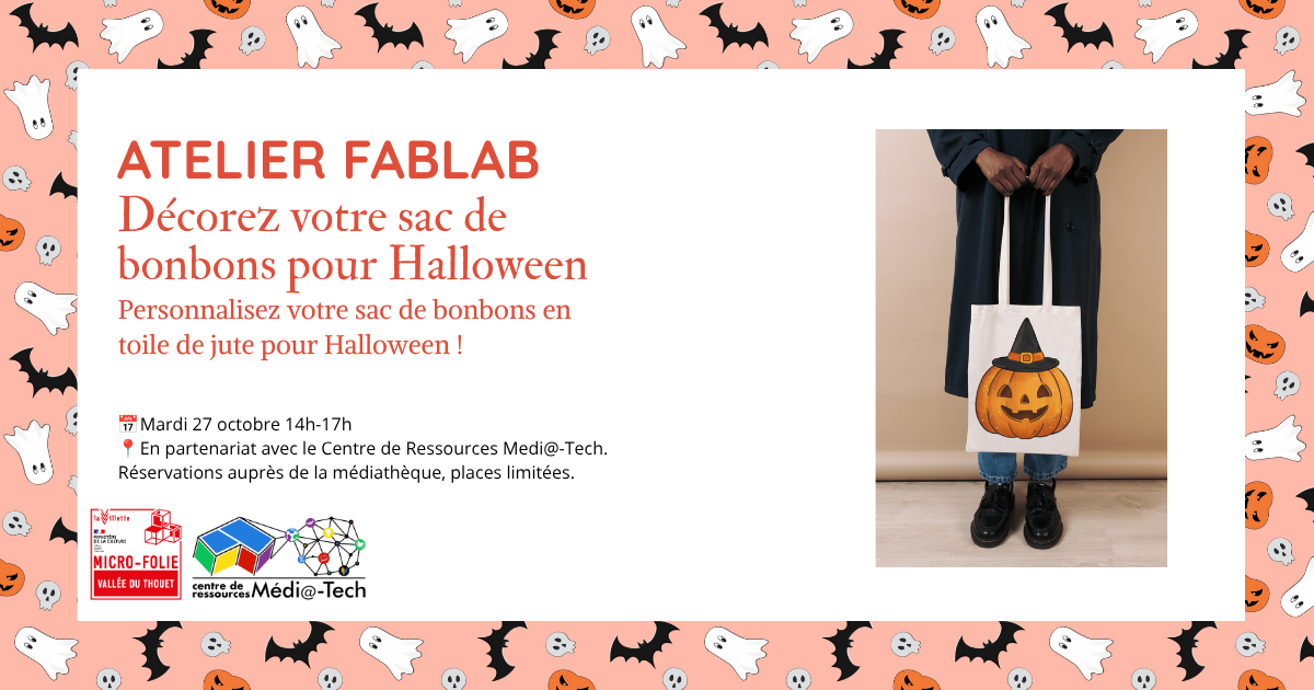 Atelier créatif - Halloween à la Médi@-Tech et à la Micro Folie