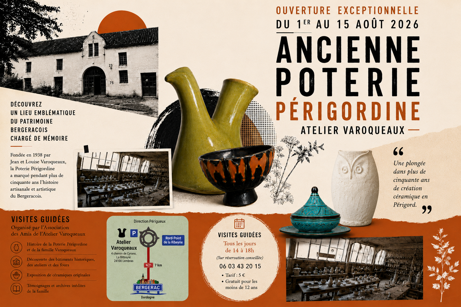 Visite guidée de l'Atelier Varoqueaux | Poterie Périgordine