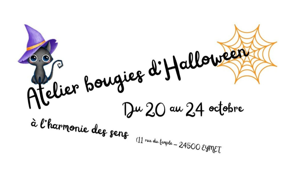 Atelier bougies d'Halloween