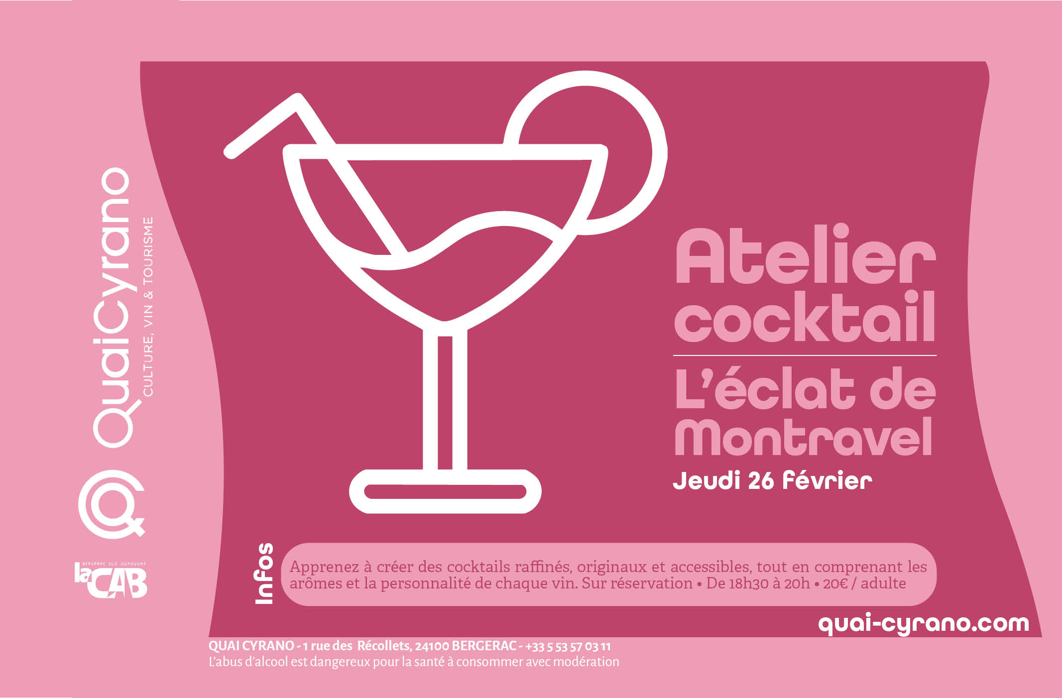 Atelier cocktail | L’éclat de Montravel